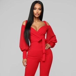 Red Jumpsuit Size XL